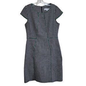 Emma & Michele Black and White Midi Aline Sleeveless Dress Sz 8